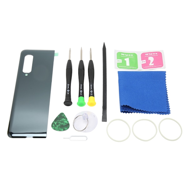 Bagcover glas udskiftning med forudinstalleret tape og reparationsværktøj til Samsung Galaxy Z Fold SM F900