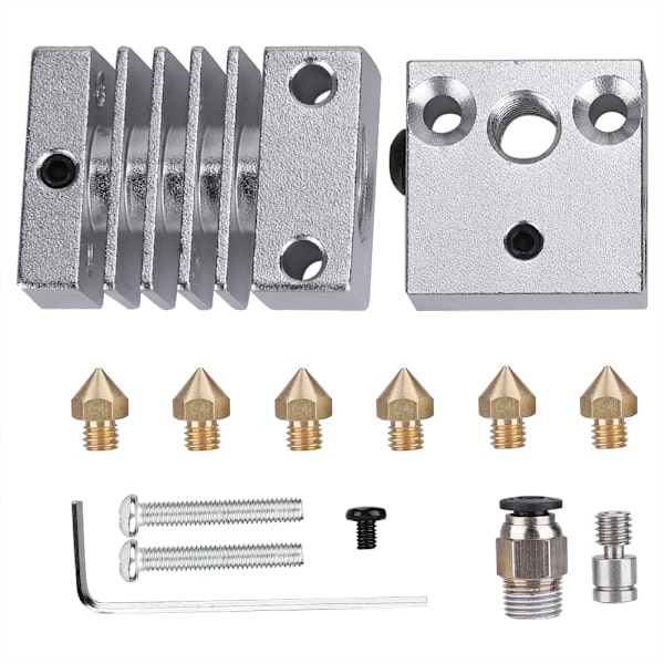 3D-skrivare Rostfritt stål J-huvud Hotend Extruder Kit för Creality CR10 CR10S CR10S4 CR10S5