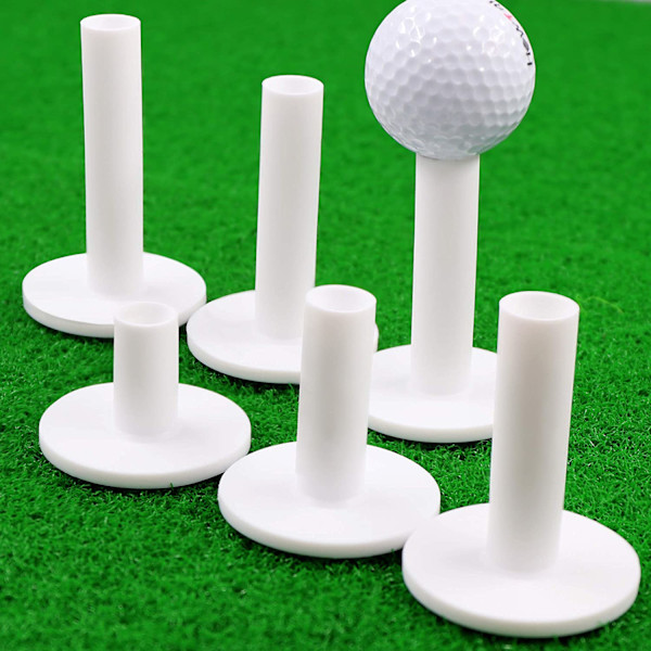 Ljus Vit Färg Golf Gummi Tee Hållare, Hög Hållbarhet Prestanda & Överlägsen Stabilitet För Konsekventa Slag, Halkfri Prestanda Inomhus