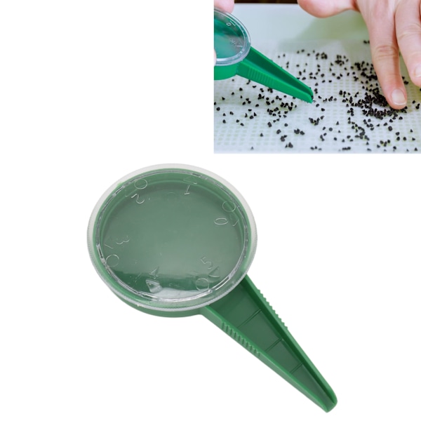 Mini Fröplanteringsverktyg, Trädgårdsfrödispenser, Handhållen Design för Enkel Hållning och Jämn Fröfördelning, Återanvändbart Robust Säkert Material (10st)