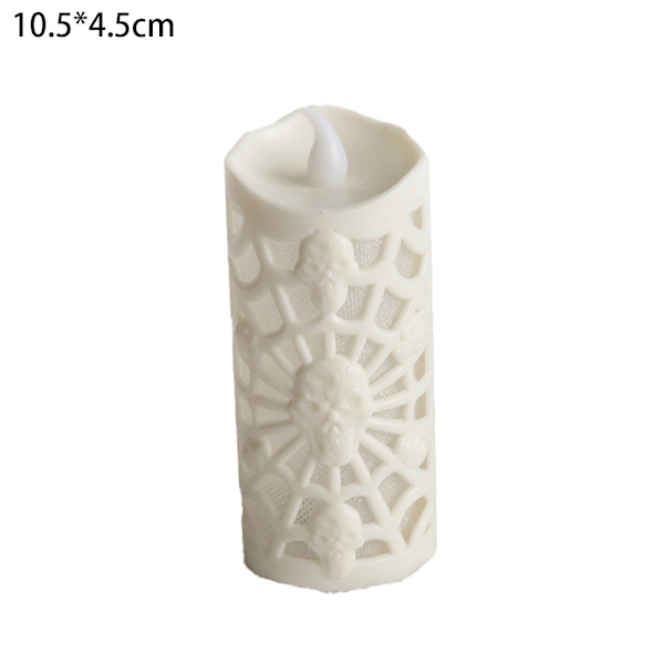 12 stk./4 stk. Kranie Edderkop Web Lampe Stearinlys Dekoration LED H
