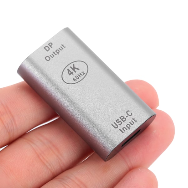 Typ C Hona till DP Hane Adapter Mini Videokonverterare 4K 60Hz för Windows Android