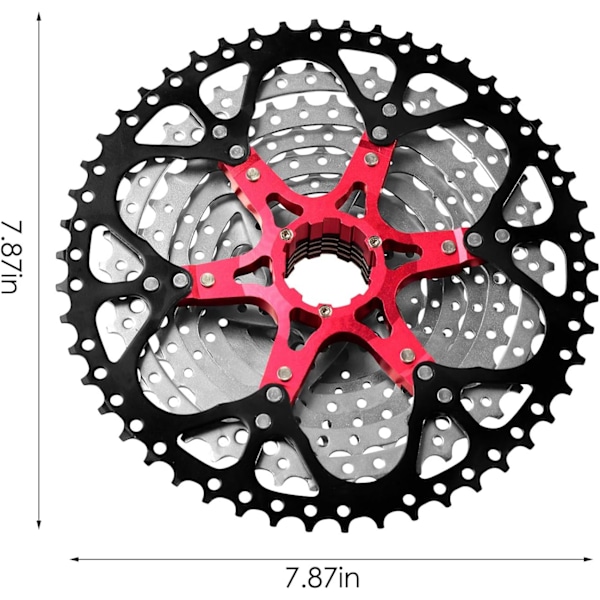 Revolutionerande kassett, bred utväxling för mångsidig cykling, höghållfast stål för exceptionell styrka, optimerad för enkel installation och