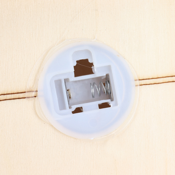 Trähus Spargris Pengar Box med LED-ljus Heminredning Barn Present