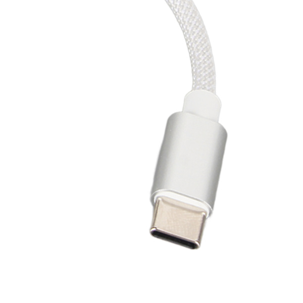2 in 1 Type C - 3,5 mm:n kuulokeliitäntä ja laturiadapteri, HiFi-ääni PD 60 W:n pikalatauksella, hopea