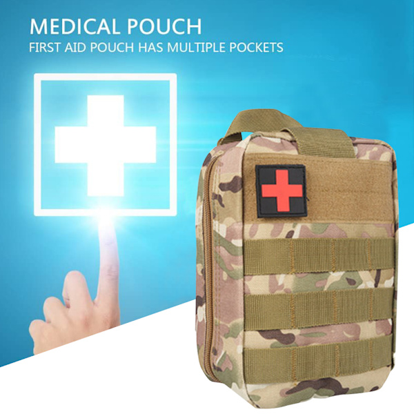 Första hjälpen kit väska taktisk nödväska medicinsk väska rese första hjälpen kit räddningsväska utomhus camping bärbar （Innehåller inte något medicinskt material）