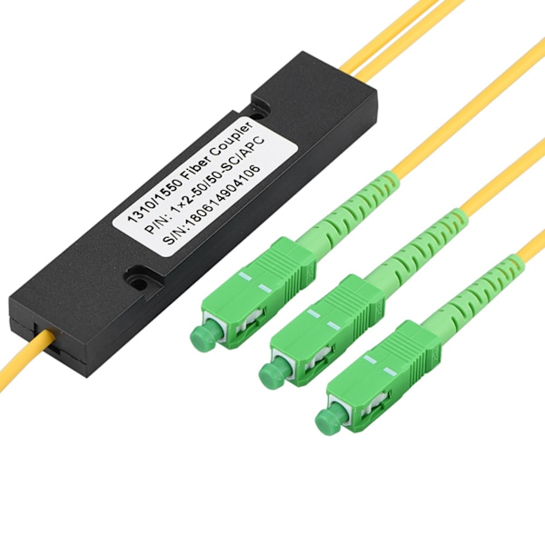 SC APC 1X2 PLC Singlemode Fiberoptisk Splitter SC/UPC PCL Splitter