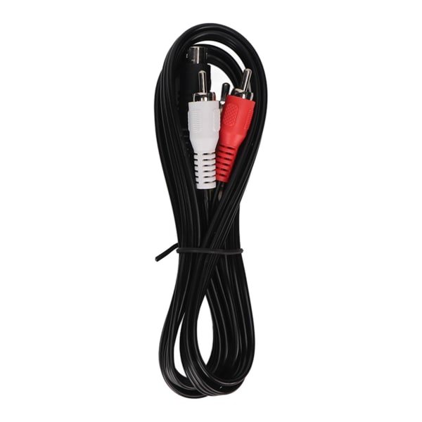 MINI DIN 4PIN til 3RCA-kabel Profesjonell 4-pin Mini Din S-video til 3 RCA-kabel for DVD TV HDTV VCR CD-spiller 4,9 fot