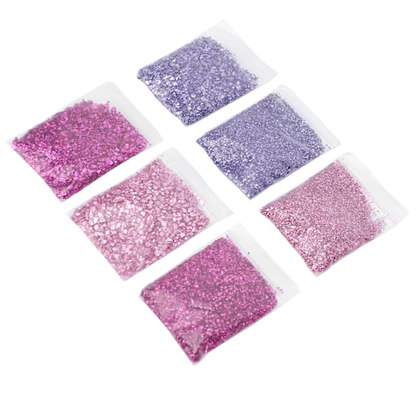 Krossat Glas Hantverksglitter av Högkvalitativt Glasmaterial, Konsttillbehör för Resin, Hemdekoration Vasfyllning Glänsande Nagelpaljetter Flakes för Nagelkonst DIY Smycken