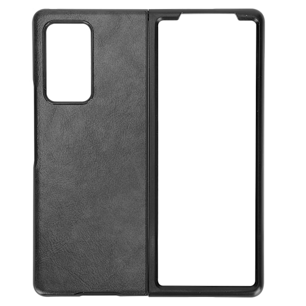 Mobilt telefonfodral i läder för Samsung Galaxy Z Fold 2 skyddande fodral AntiFall-fodral (svart)