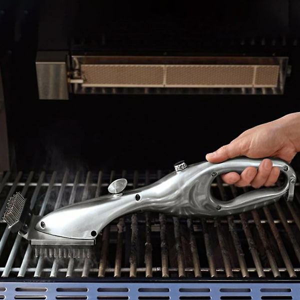 Grillrengöringslösning, fin ångfunktion för mångsidiga köksredskap, hållbar grillborste i rostfritt stål steriliserar dina kokkärl, användarvänlig