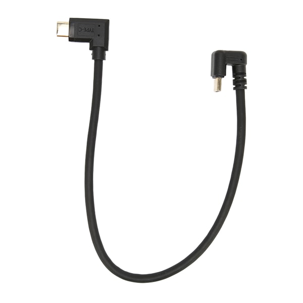 Typ C-datakabel hane till hane 10 Gbps snabbladdning 4K 60Hz armbågsdataförlängningssladd 11,8 tum