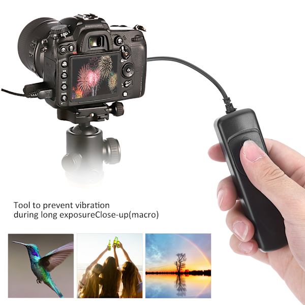 MC‑30 Fjernbetjening til udløserkabel til Nikon D300 D300s D700 D800 D810 D4 D3 D4s