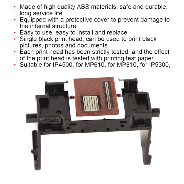 Musta tulostuspää, yksittäinen, vakaa, suojakannella, IP4500/MP610/MP810/IP5300