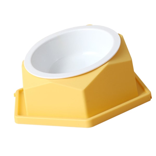 Keramisk Hundskål, Spillfri Design med Hexagonal Form för Estetiskt Tilltal, Kraftig Halkfri Skål för Kontinuerlig Användning, Diskmaskin- & Mikrovågssäker