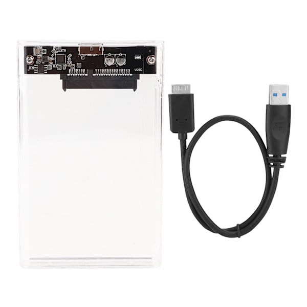 2,5 tums SATA höghastighets USB 3.0 mobil hårddisk extern hölje HDD SDD låda