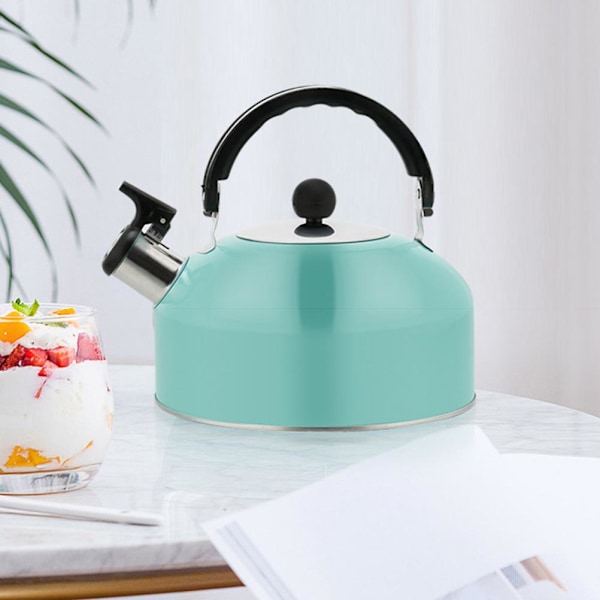 3L Hållbar Rostfritt Stål Vattenkokare med Visselpipa Lätt Camping Vattenkokare för Camping Vandring Matlagning Grill Festival