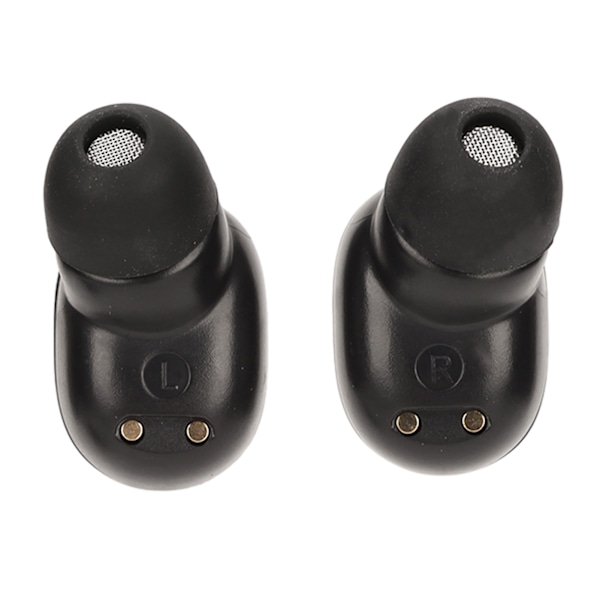 Bluetooth-ørepropper med støykansellering, stereo, innebygd mikrofon, trådløse øretelefoner med ladestasjon for smarttelefoner og nettbrett