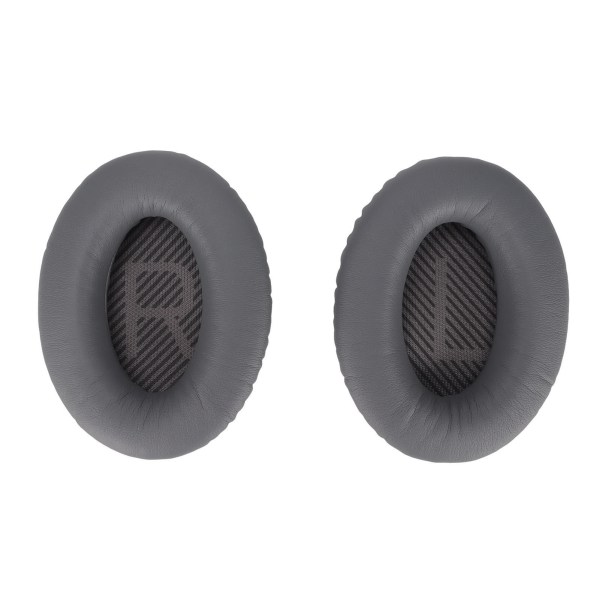 Öronkuddar Ersättning Öronkuddar med Proteinläder Brusreducerande Skum för QC35 QC35 II Mörkgrå