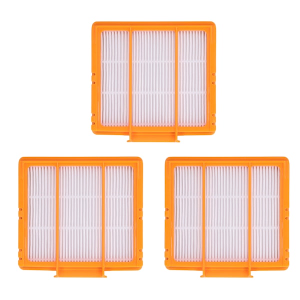 3PCS Sweeping Robot Tilbehør Høy Effektivitet Partikkel Luftfilter Element for Shark AV2501AE Orange
