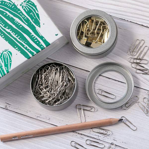 24 st metallburkar med transparent lock runt rostfritt stål S
