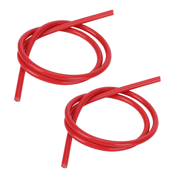 2 st tändkabel 8mm silikon kiselkarbid kärna tändkabel 1m lång