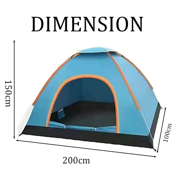 Robust Skydd: Dubbellager Tält Med Allsidigt Skydd, Lättviktig Portabel Fästning För Backpacking Camping, Säkerställer Väderbeständighet Och