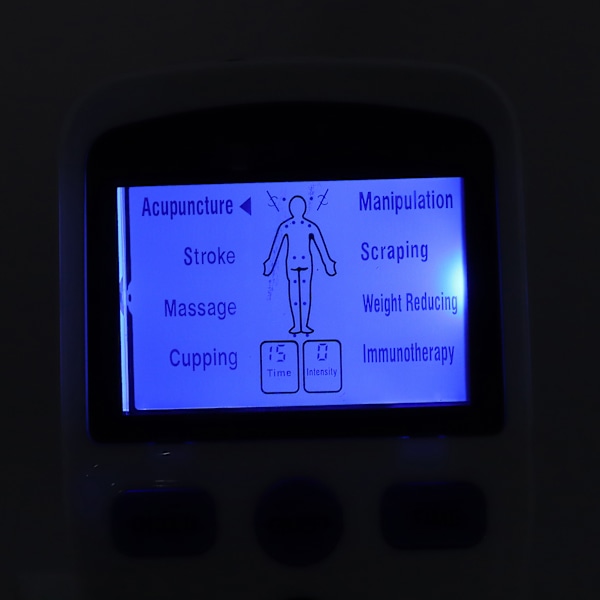 Multifunktionell elektrisk muskelstimulator maskin professionell akupunktur massageutrustning EU-kontakt 100-240V