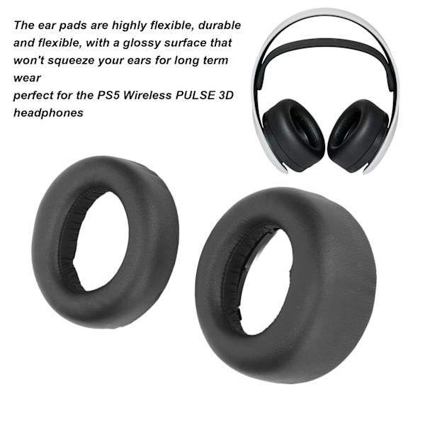 Kuulokkeiden korvatyynyt Pehmeät, joustavat, äänieristetyt korvapehmusteet PS5 Wireless PULSE 3D -kuulokkeisiin
