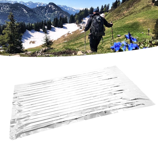 Överlevnadsviktigt, Kompakt Termisk Nödfilt, Slitstarkt Isolerande Mylar-material Reflekterar Kroppsvärme För Oöverträffad Termisk Effekt