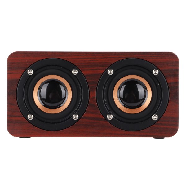 Puinen Bluetooth-kaiutin Retro Langaton Subwoofer AUX-stereokaiutin Kotiin Tablettiin