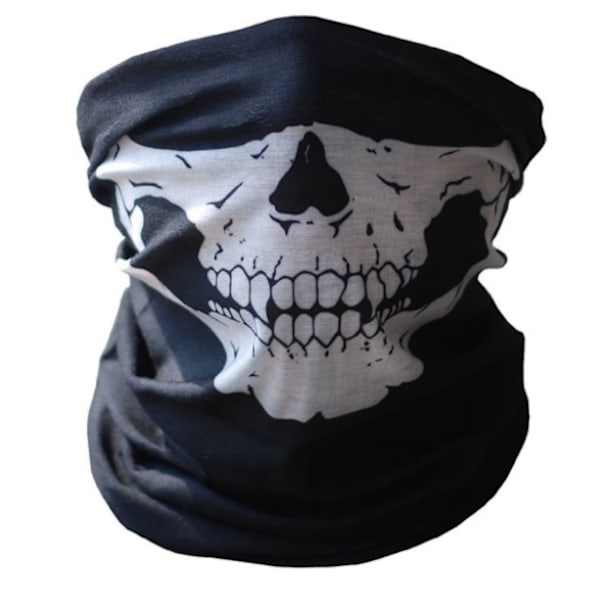 Multifuncional Buff Halloween Skelett - Negro con Cierre