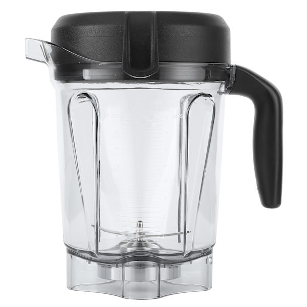 Transparent Food Blender Beholder med Klinge Låg Udskiftning Tilbehør Passer til Beholder 64oz