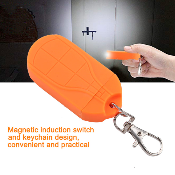 Hållbar plastnyckelringlampa utomhus Mini COB-lampa för camping