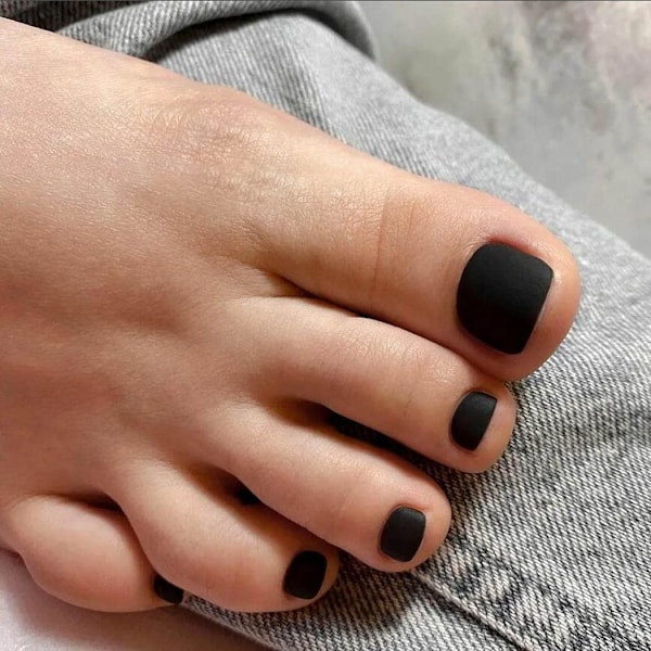 Fashion Matte Falske Tånegle  Fod Falsk Negl Fuld Dækning