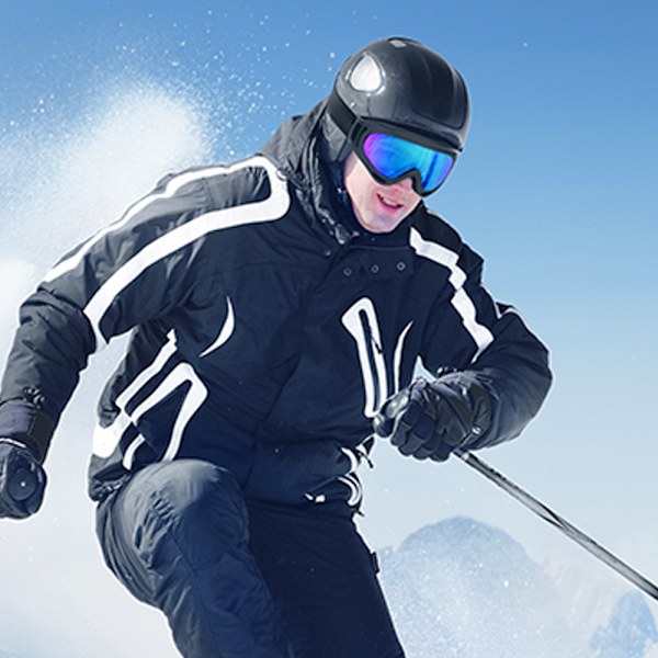 Mångsidiga sportglasögon, UV400-skydd, flexibel TPU-ram, förstärkta polykarbonatfiberlinser, idealiska för skidåkning, snowboard och motorcykel