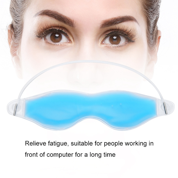 Återanvändbar sommar iskylande gel sovmask mörka ringar remover ögonmask