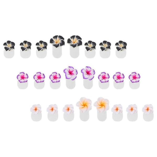 24 stk. Blomster tåskillere Silikone tåskillere Genanvendelige tåskillere Dekorative tåskillere