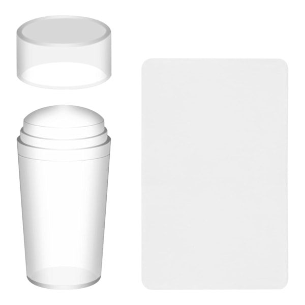 DIY Manikyr Fransk Nagelkonst Stämplare, Klar Silikonverktyg För Professionell Övning, Snabb Rengöring Dubbeländad Design För Flera Tillfällen,