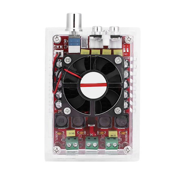 Högpresterande 2*100W digital ljudförstärkare förstärkarkort klass D-modul med hölje DC9‑34V