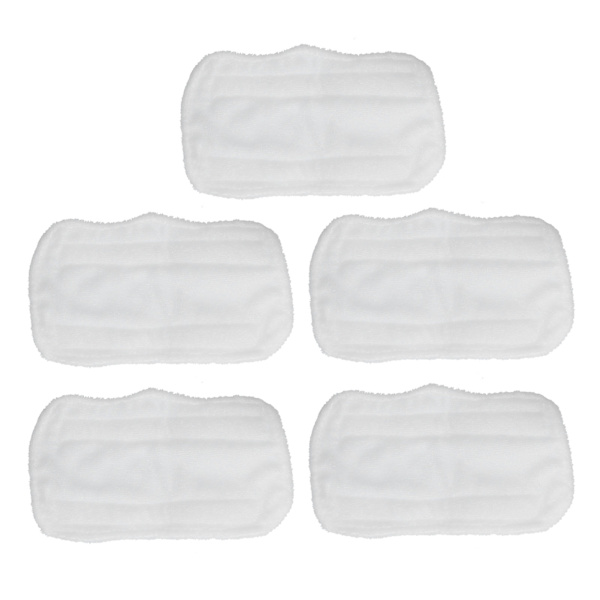 5PCS Rengjøring Mop Kluter Hvit Mikrofiber Mop Pude Mop Hode Tilbehør for Shark XT3010 S3111 S1001 S3101 SP100K