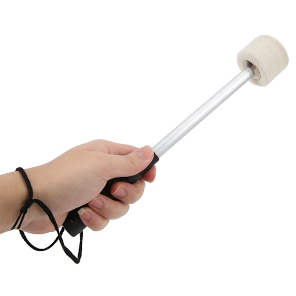 2 st Wool Felt Head Drumstick Stark Flexibilitet Bärbar Halkskydd Instrument Tillbehör