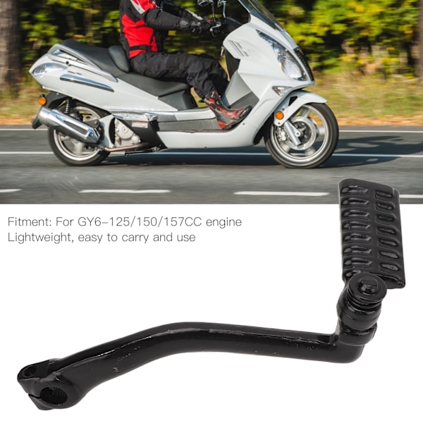 Motorsykkel Kick Start Spak Håndtak Montering Stål Legering Scooter Tilbehør for GY6‑125/150/157CC Motor