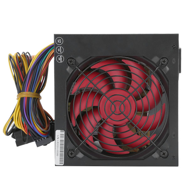 Strømforsyning til pc-computertilbehør Rød ventilator Manuelt justerbar 115/230V ATX-250W