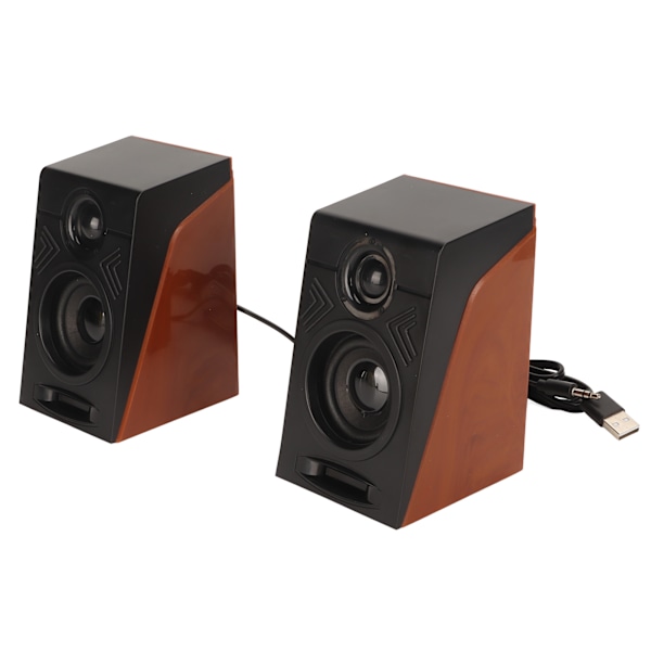 PC-högtalare HiFi Deep Bass Justerbar volym Plug and Play Skrivbordshögtalare för TV-apparater Datorer Bärbara datorer Telefoner