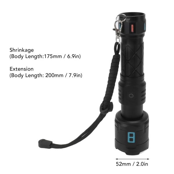 Uppladdningsbara LED-ficklampor 10000LM 5 lägen Super Bright Waterp