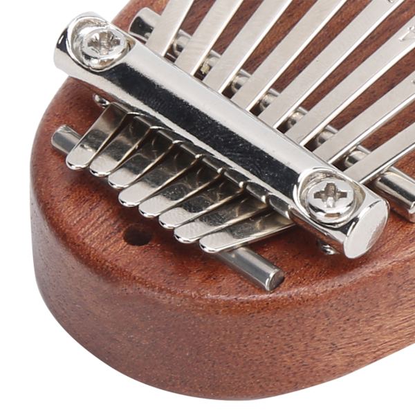 8 Tone Kalimba Tommelfingerklaver C Nøgle Mini Bærbar Mahogni Musikinstrument Legetøj Gave Oval