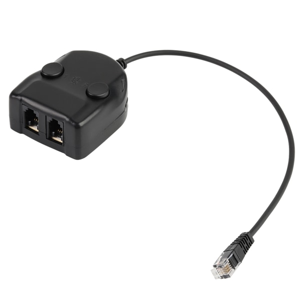 Kristall Headset Telefon Träningsbox Splitter Adapter Volymkontroll Intelligent Ljud Stängd