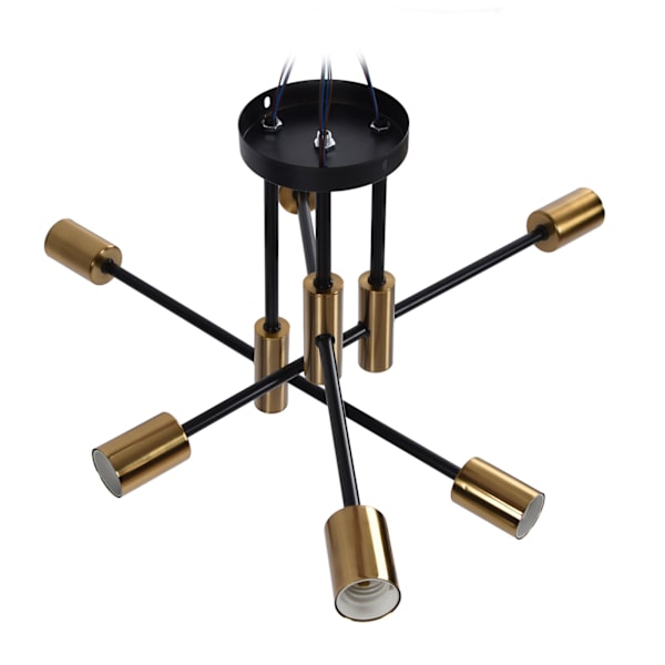 Taklampa 6 Huvuden Nordisk Modern Minimalistisk Vardagsrum Sovrum Smidesjärn Taklampa 110‑220V