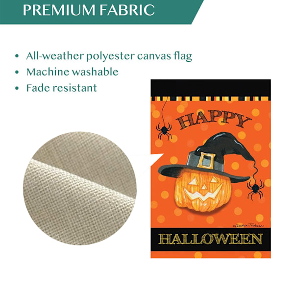 Burlap Vertical Double Sided, Trick or Treat Garden Flag Vertic